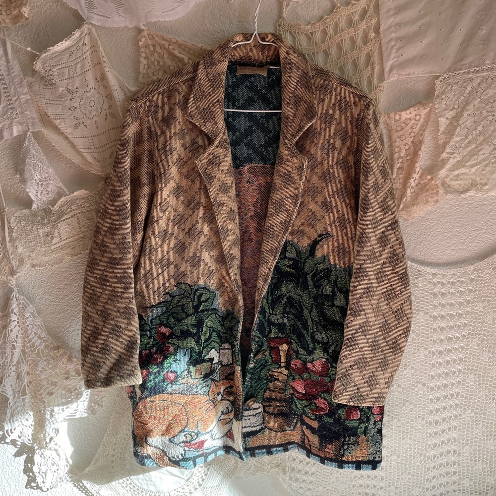 Vintage Painted Pony Cat Blazer